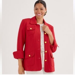 Cabi red Broadcast Jacket M Slim Fit Nwt New